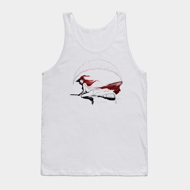 Witch Fly Tank Top by Hellustrations